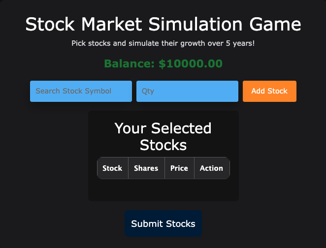 Stocks Game