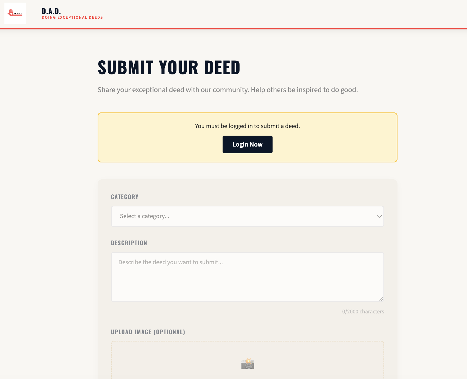 Submit a deed